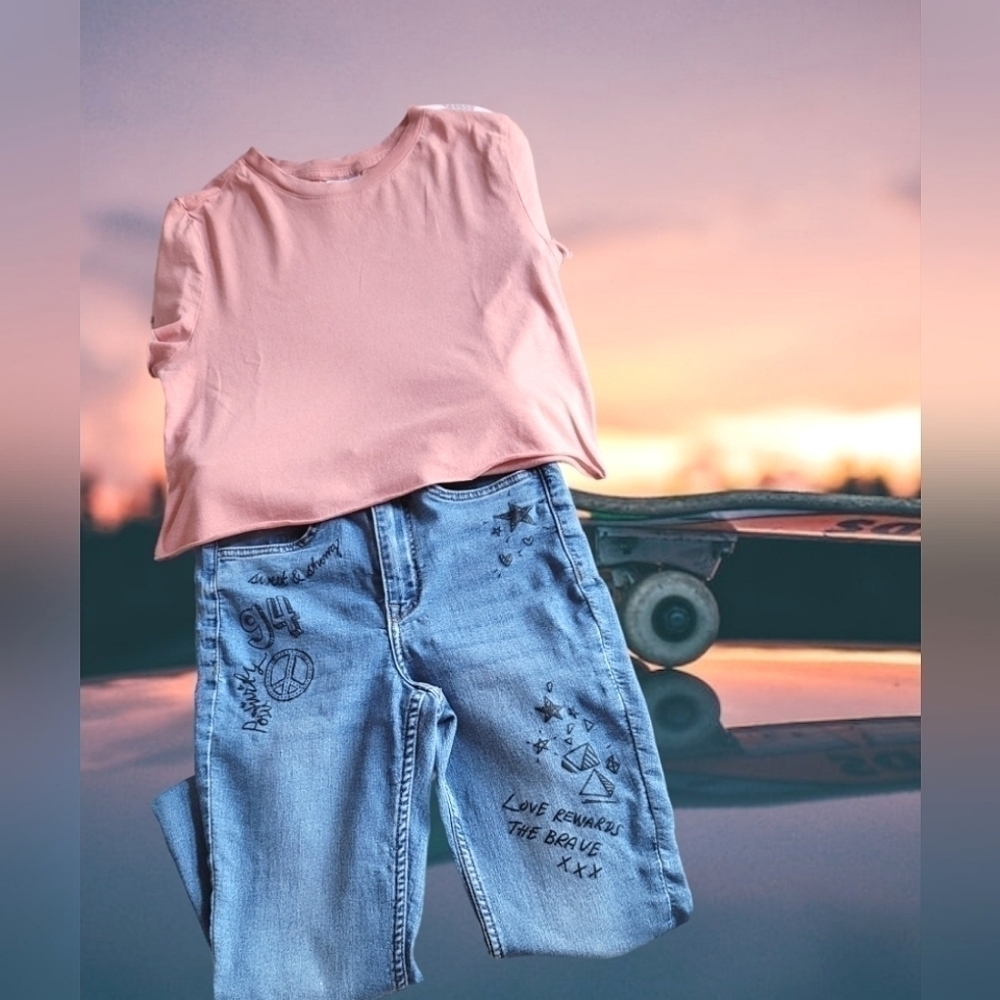 H&M Divided Top & Jean Set